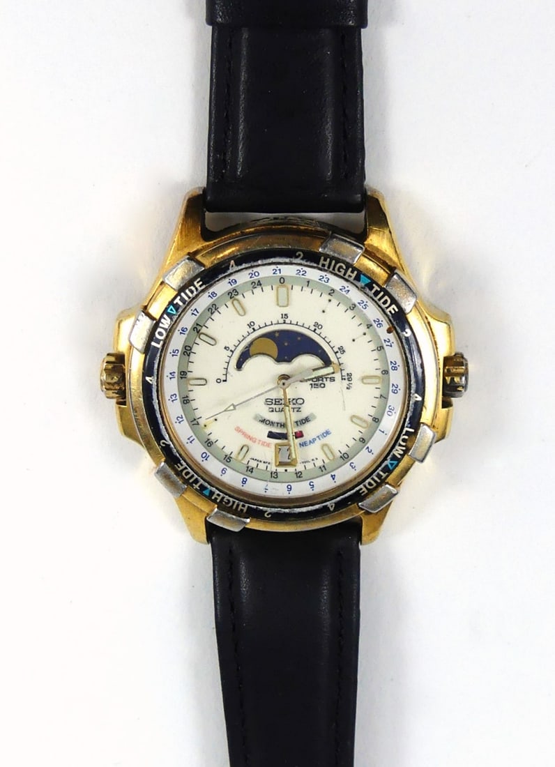 SEIKO TIDE MASTER MOON PHASE WRISTWATCH (1 of 4)