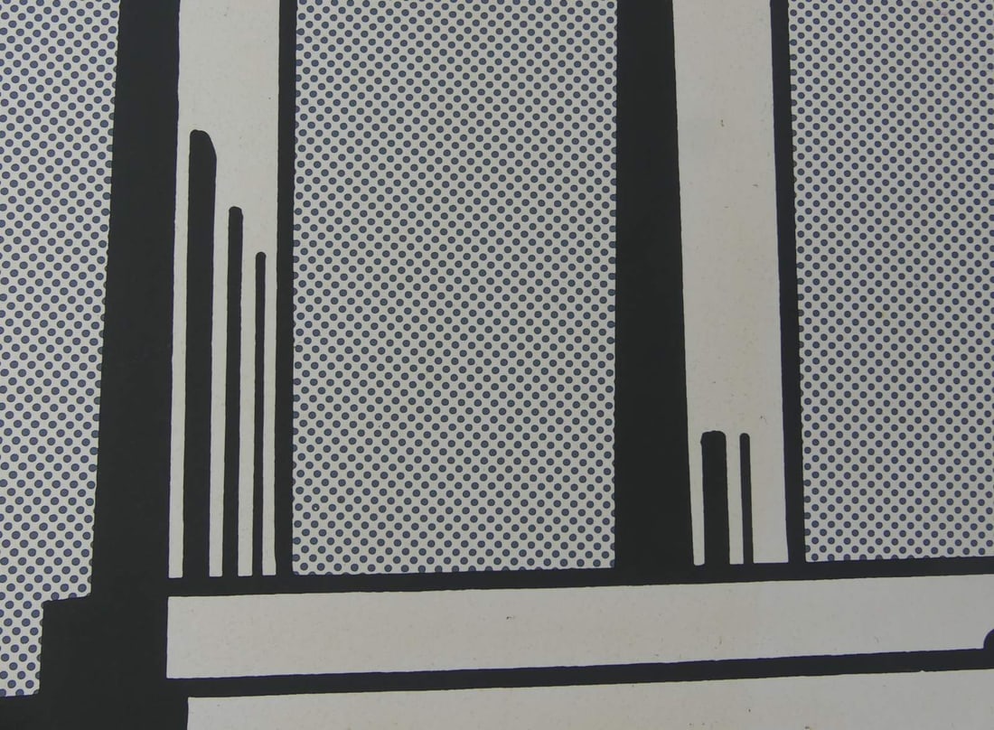 ROY LICHTENSTEIN 'TEMPLE' OFFSET LITHOGRAPH - 4
