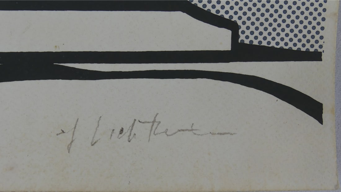 ROY LICHTENSTEIN 'TEMPLE' OFFSET LITHOGRAPH - 5