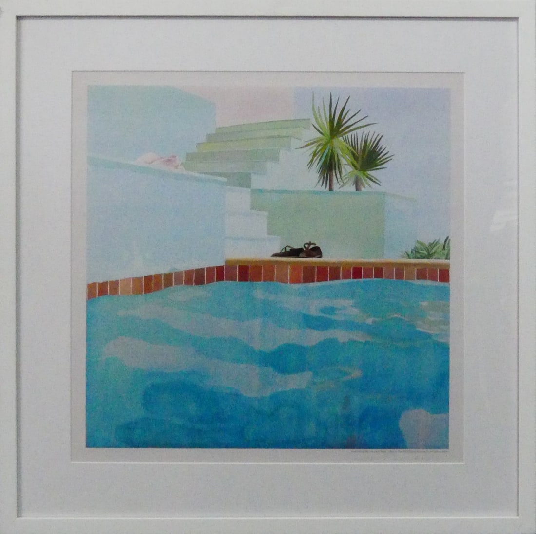 DAVID HOCKNEY 'POOL AND STEPS' SIGNED LITHOGRAPH (1 of 5)