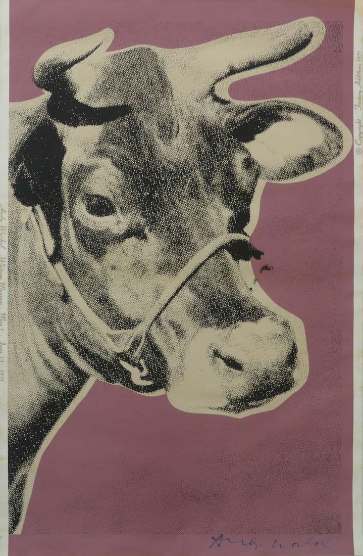 ANDY WARHOL 'TAN COW' OFFSET LITHOGRAPH (1 of 7)