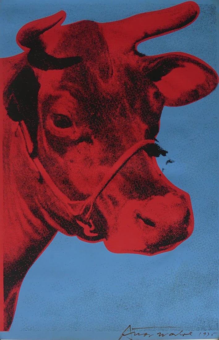 ANDY WARHOL 'RED COW' OFFSET LITHOGRAPH (1 of 8)