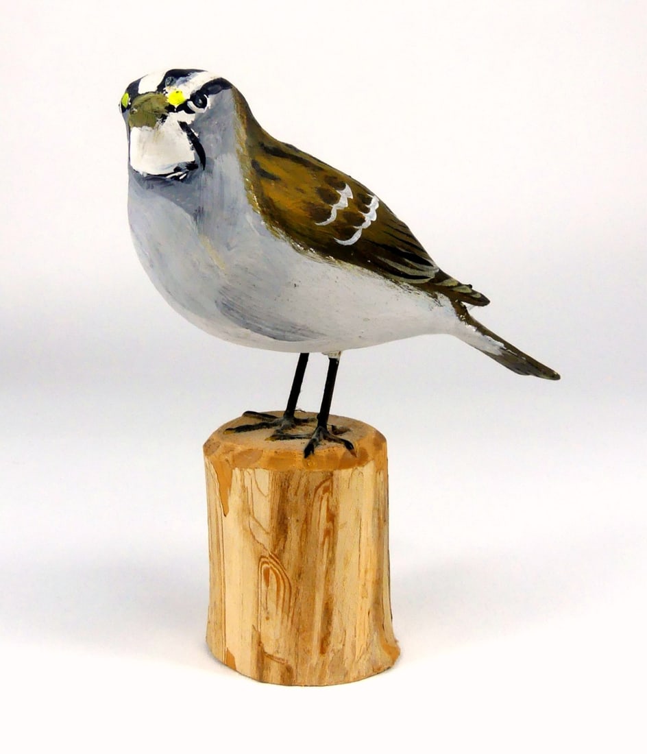 PETER PELTZ 'WHITE THROATED SPARROW' SCULPTURE (1 of 8)