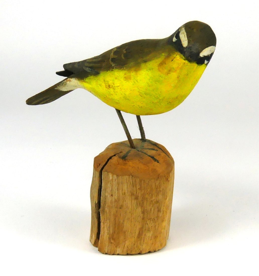 PETER PELTZ 'CHAT' CARVED & PAINTED WOOD SCULPTURE (1 of 8)