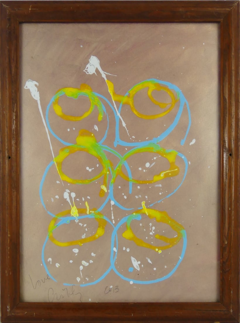 DALE CHIHULY 'BASKET' PAINTING (1 of 6)