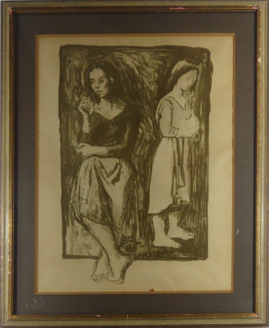 MOSES SOYER 'THE DANCERS' LITHOGRAPH (1 of 6)