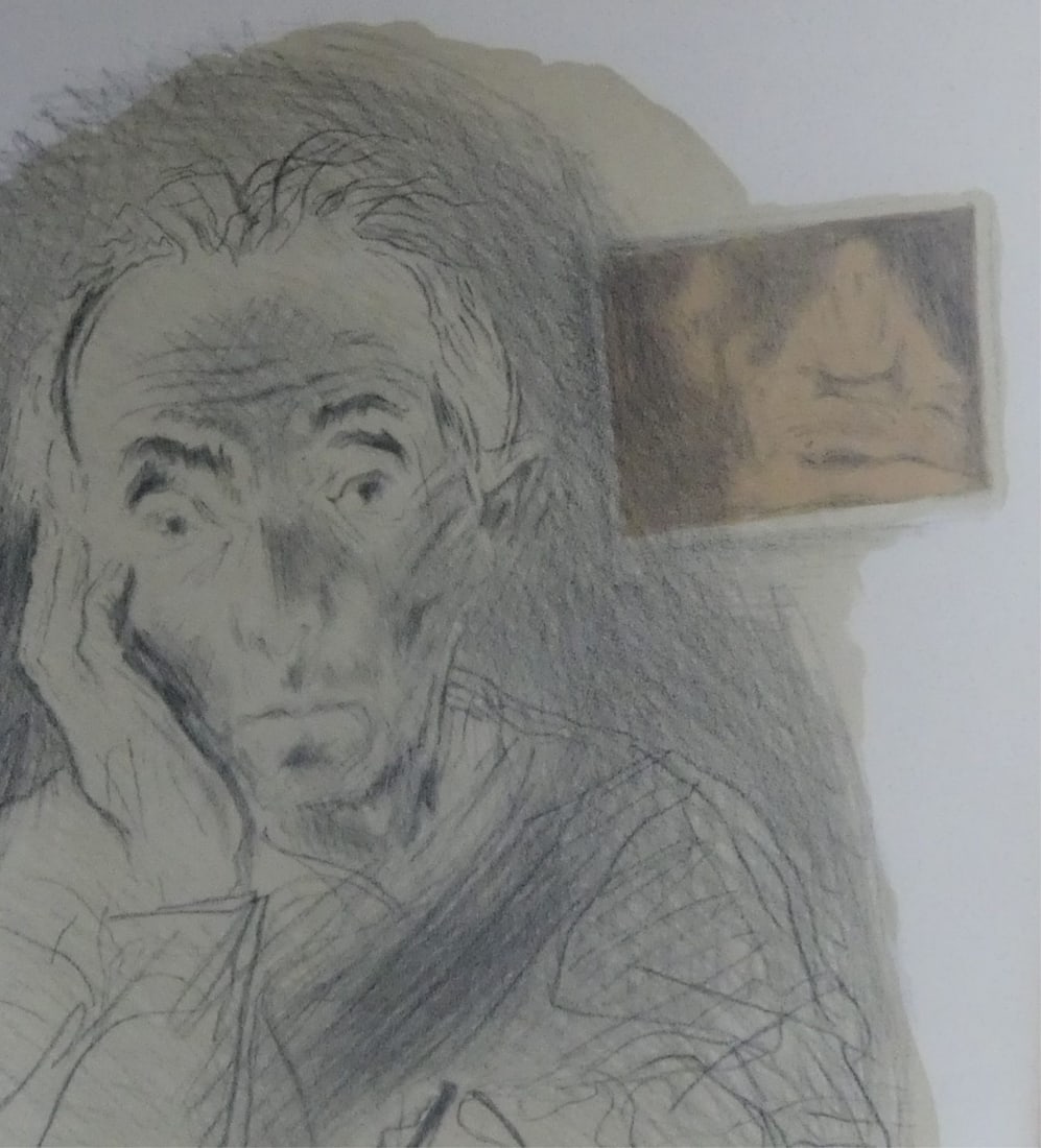 RAPHAEL SOYER 'SELF-PORTRAIT' LITHOGRAPH - 3