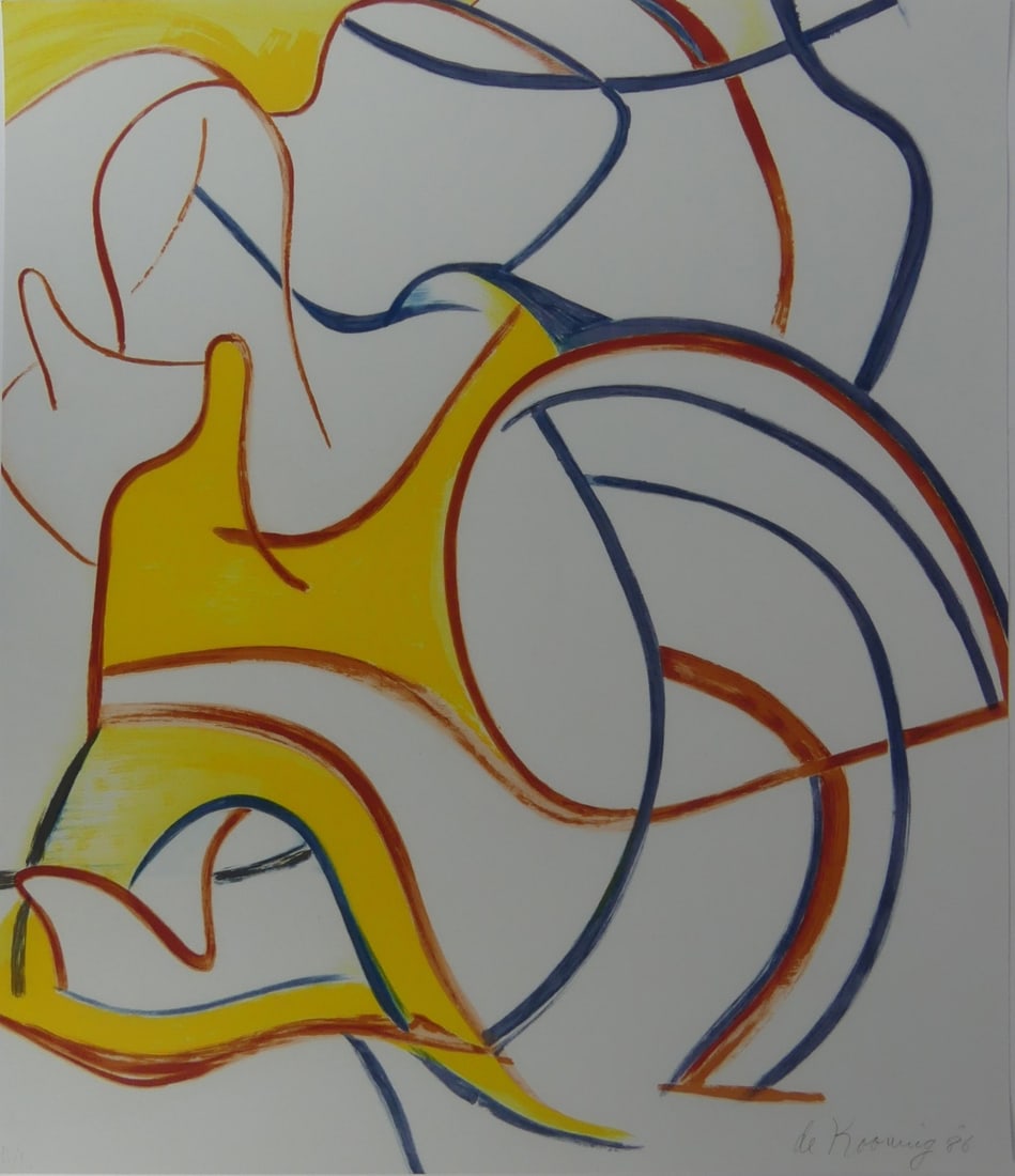 WILLEM DE KOONING 'UNTITLED' QUATRE LITHOGRAPHIES (1 of 5)