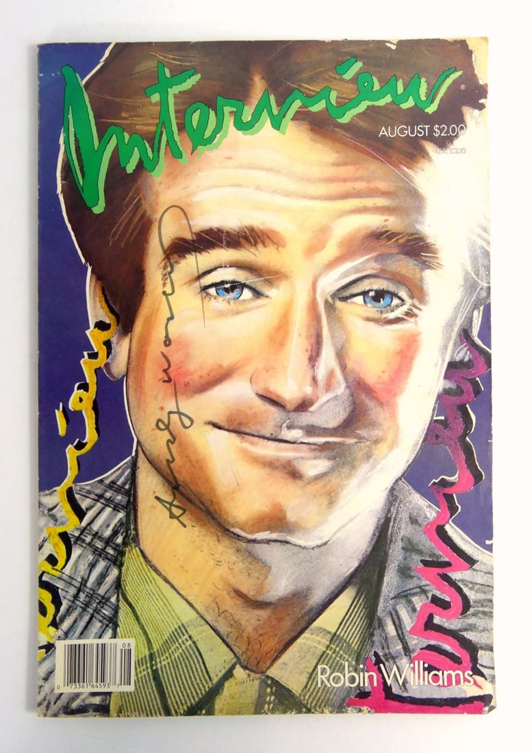 WARHOL SIGNED INTERVIEW MAGAZINE ROBIN WILLIAMS (1 of 9)