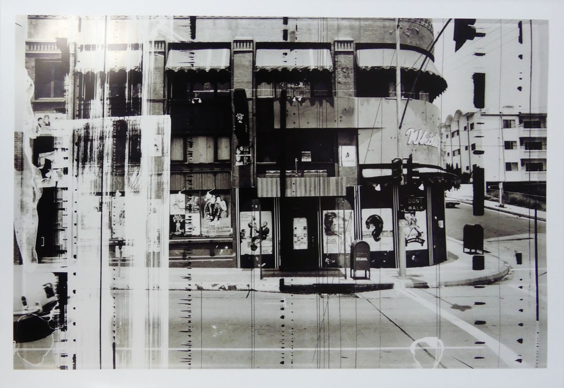 ED RUSCHA 'WHISKEY A-GO-GO' SUNSET STRIP SERIES: Edward Ruscha 'Whiskey A-Go-Go' from The Sunset Strip Series photo print. Sheet measures 30 1/2" x 21 1/4".