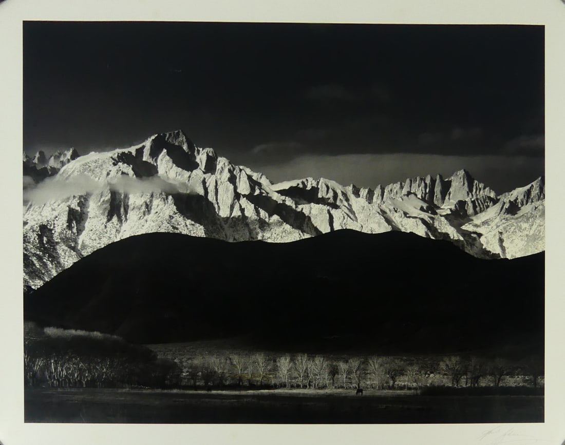 ANSEL ADAMS 'WINTER SUNRISE, SIERRA NEVADA' SIGNED (1 of 6)