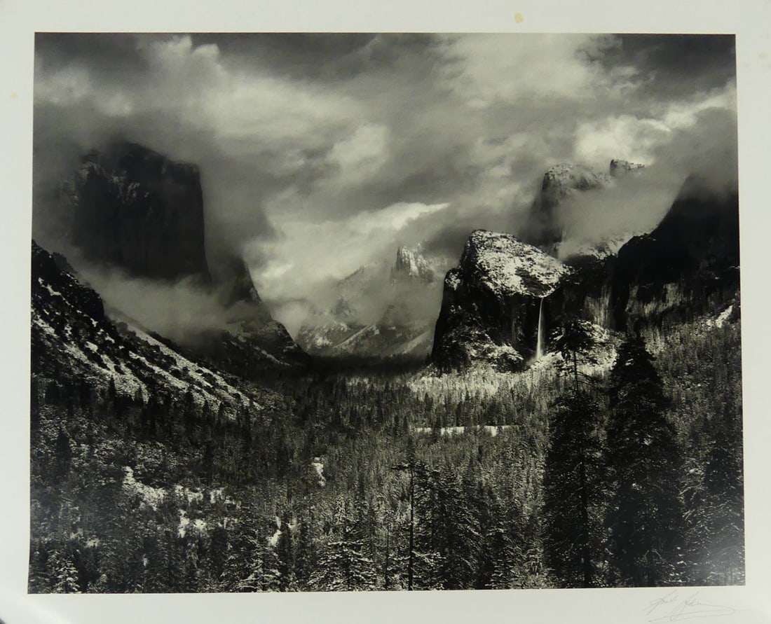 ANSEL ADAMS 'CLEARING WINTER STORM' SIGNED (1 of 6)