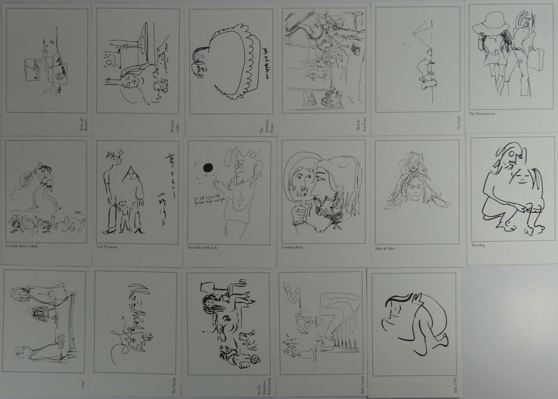 TWO SETS JOHN LENNON POSTCARDS - 9
