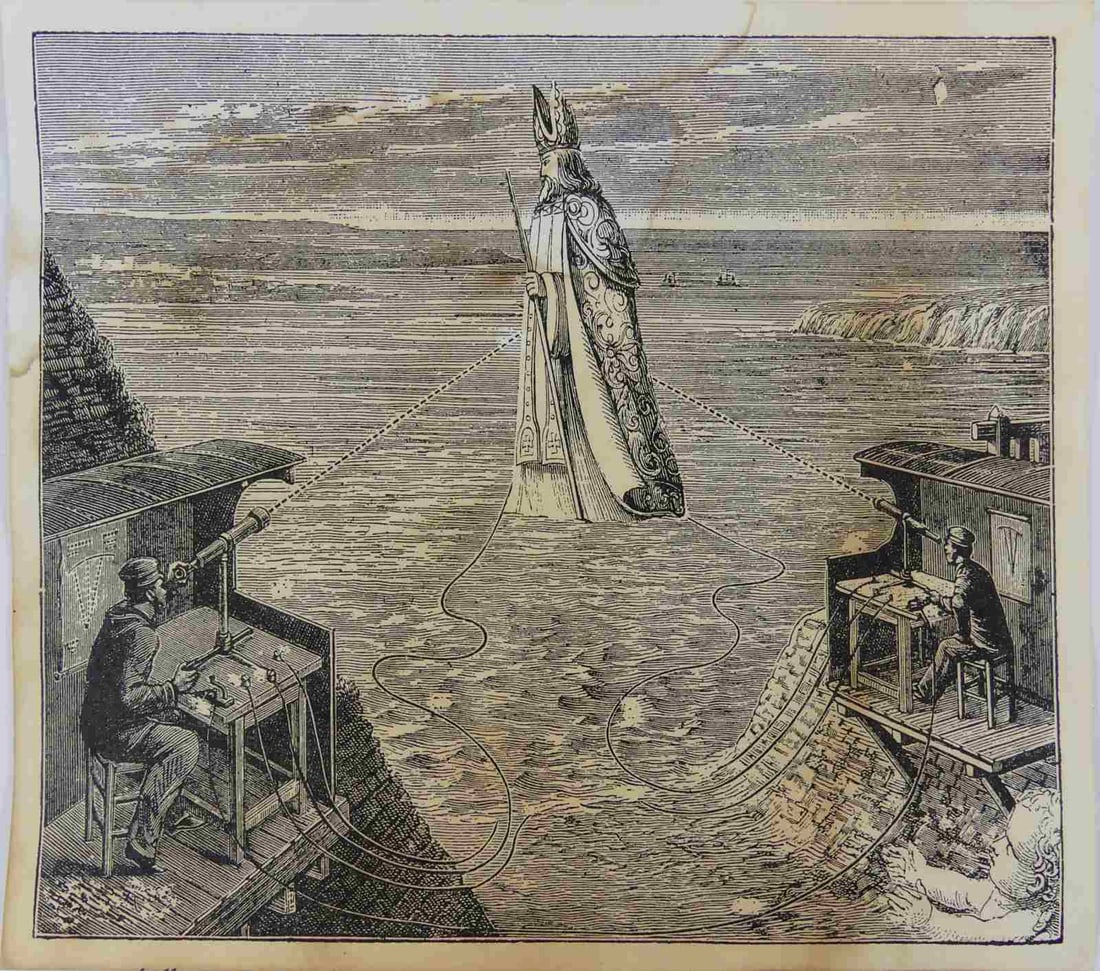 MAX ERNST 'SAINT' ENGRAVING: Max Ernst engraving depicting a Saint. Sheet measures 6 5/8" x 5 1/4".