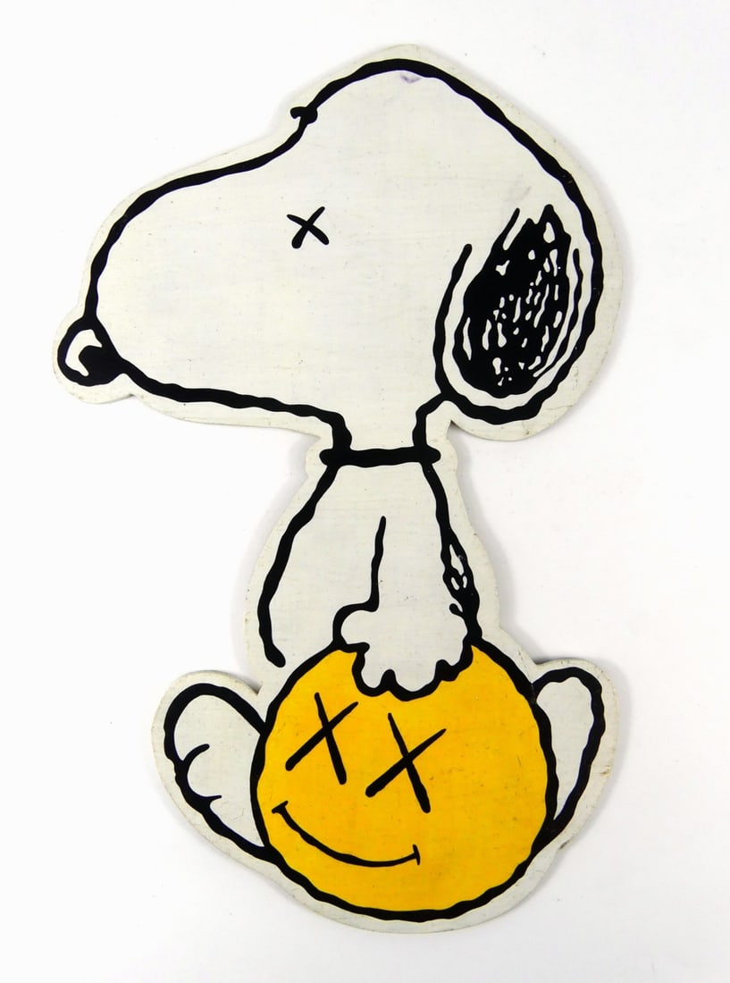KAWS x PEANUTS STYLE 'SNOOPY' ACRYLIC ON BOARD (1 of 6)