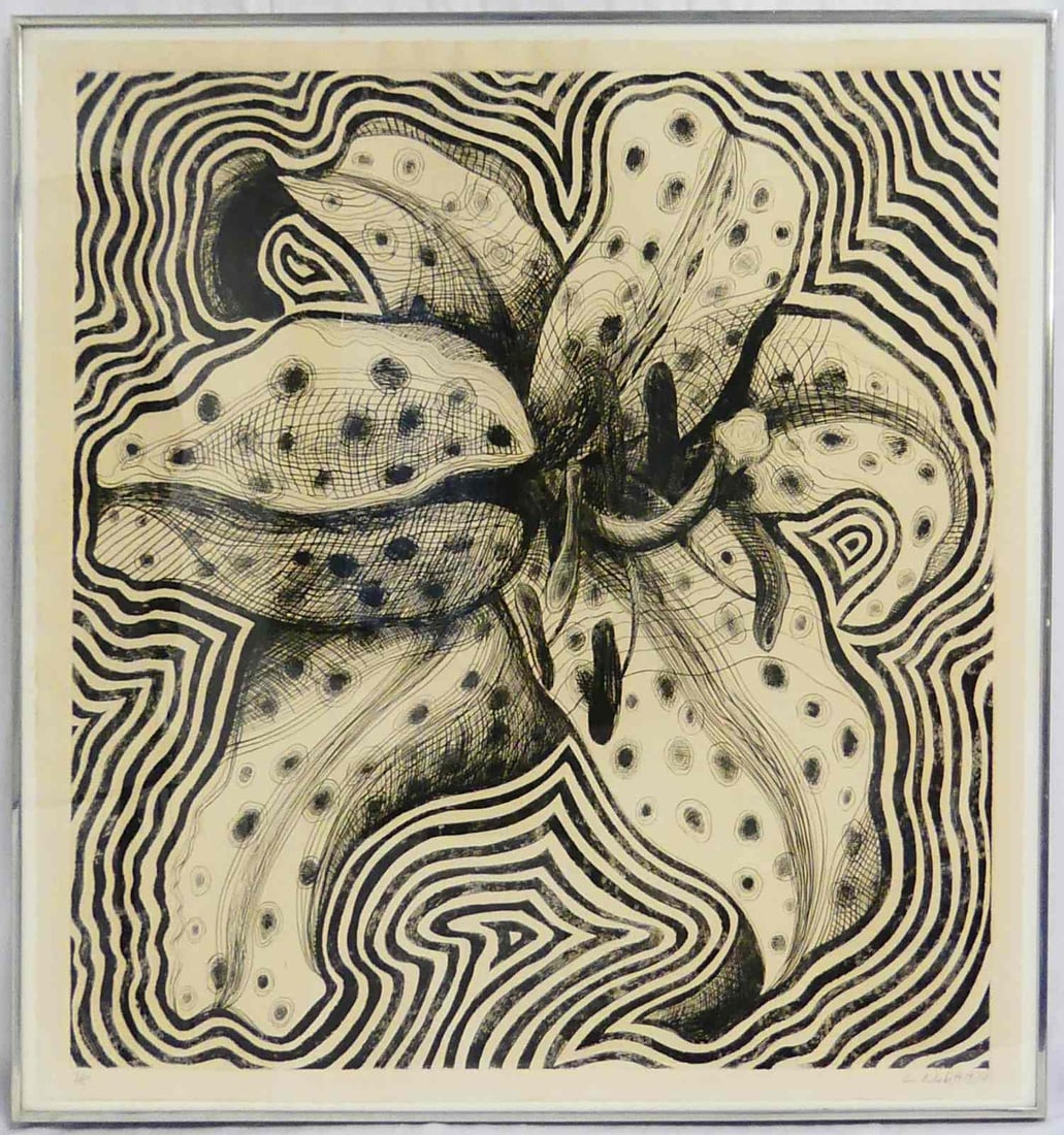 LOWELL NESBITT 'ELECTRIC SPOTTED LILY' ETCHING (1 of 6)
