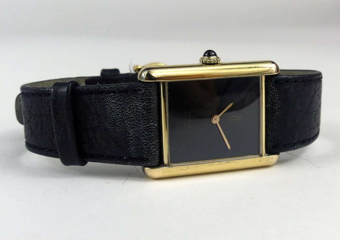 VINTAGE LADIES MUST DE CARTIER TANK WRISTWATCH (1 of 7)