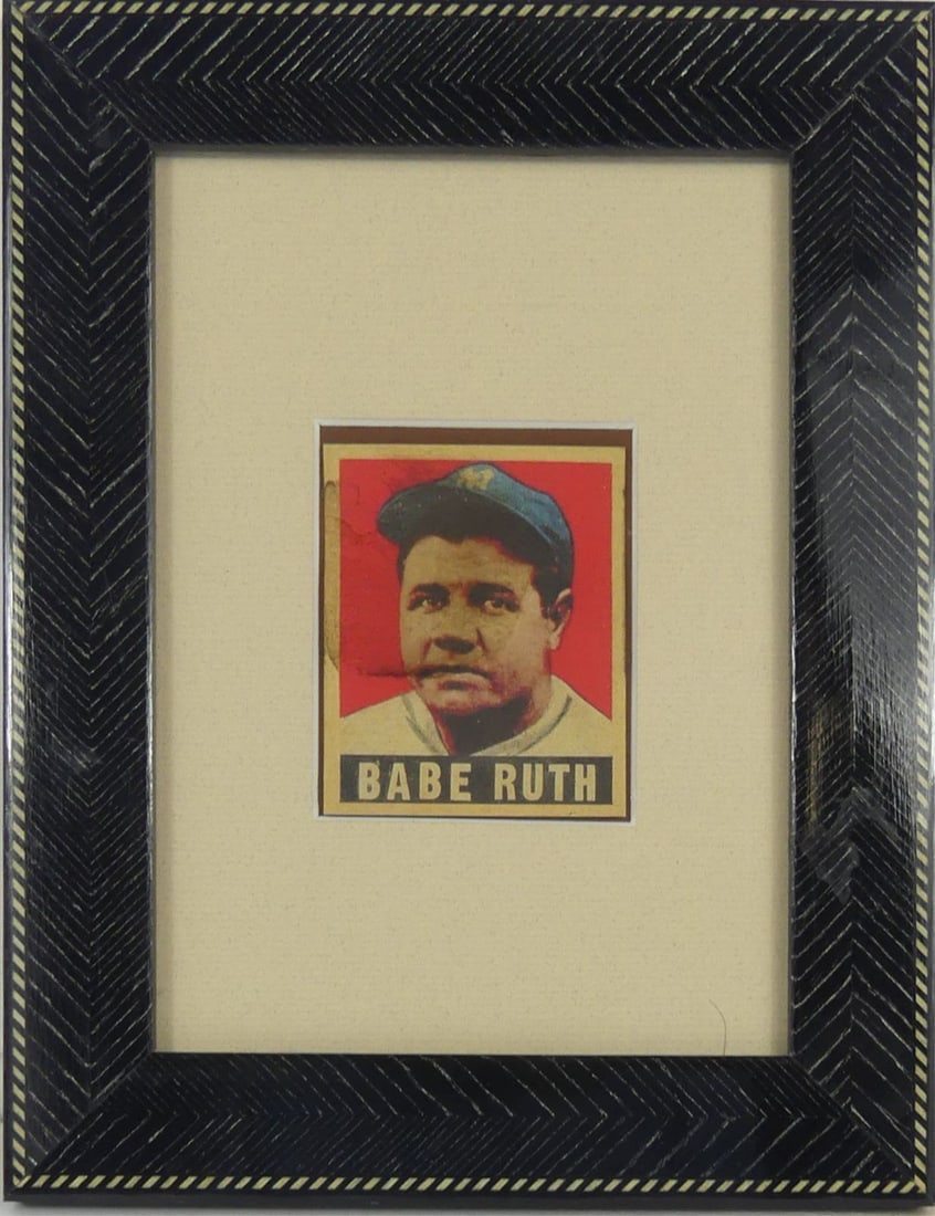 BABE RUTH 1948-49 LEAF YANKEES BASEBALL CARD (1 of 5)