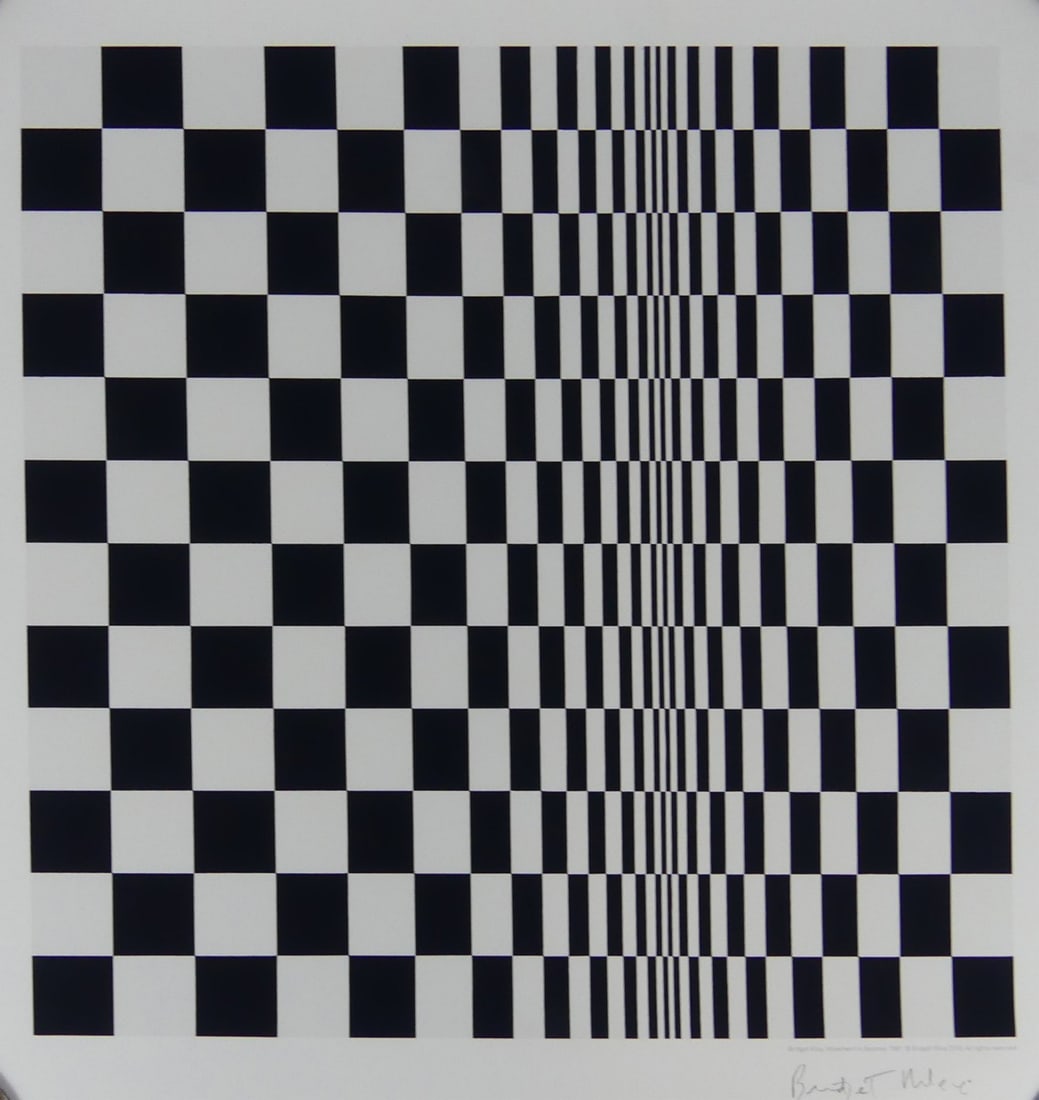 BRIDGET RILEY 'MOVEMENT IN SQUARES' SIGNED (1 of 6)