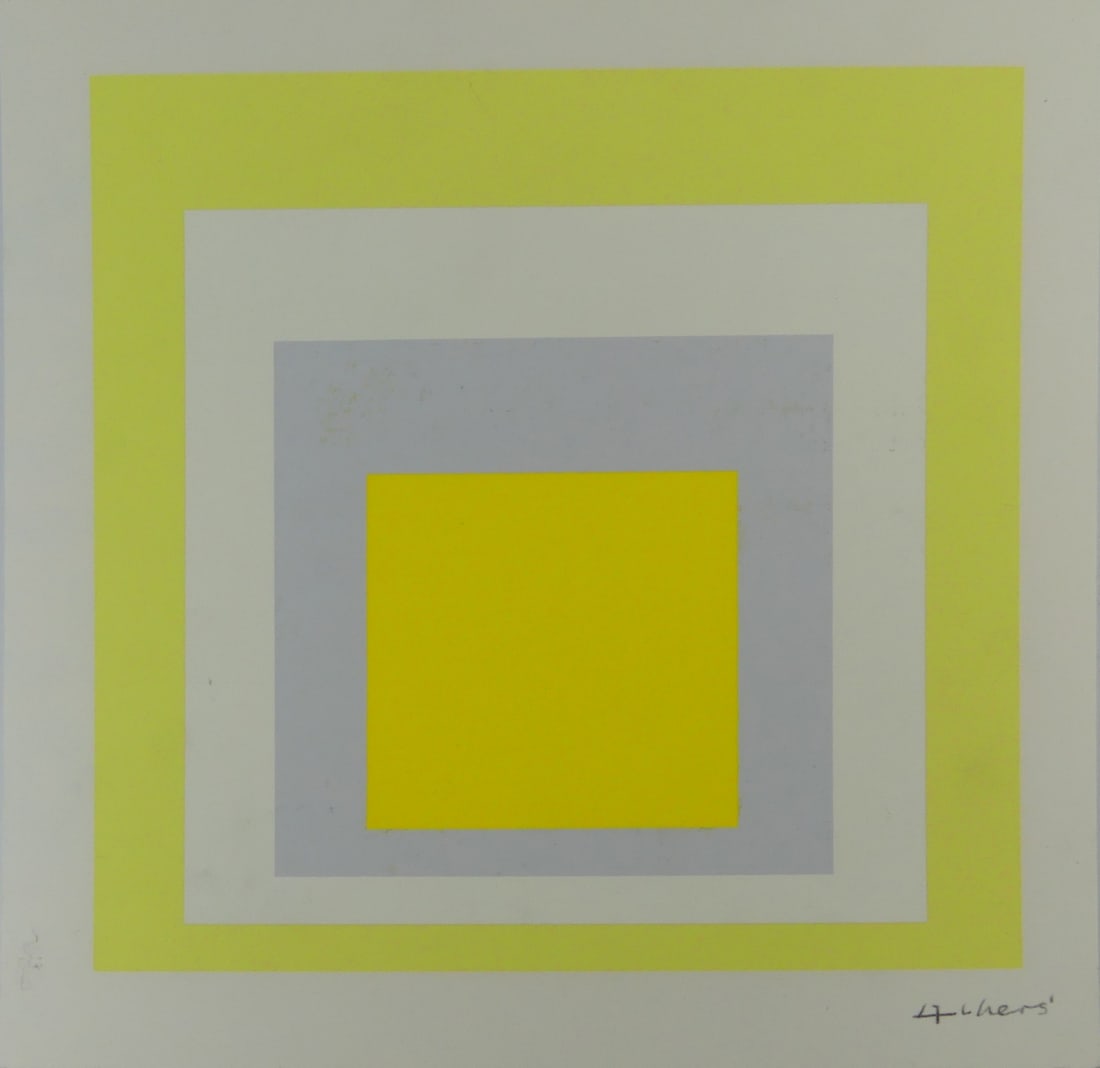 JOSEF ALBERS 'HOMAGE TO THE SQUARE' SIGNED (1 of 6)