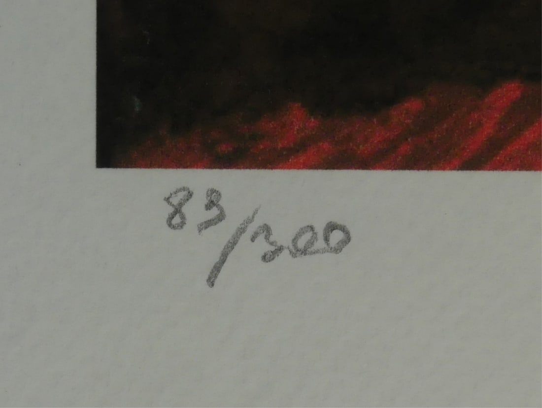 JACKSON POLLOCK 'THE FLAME' LITHOGRAPH - 4