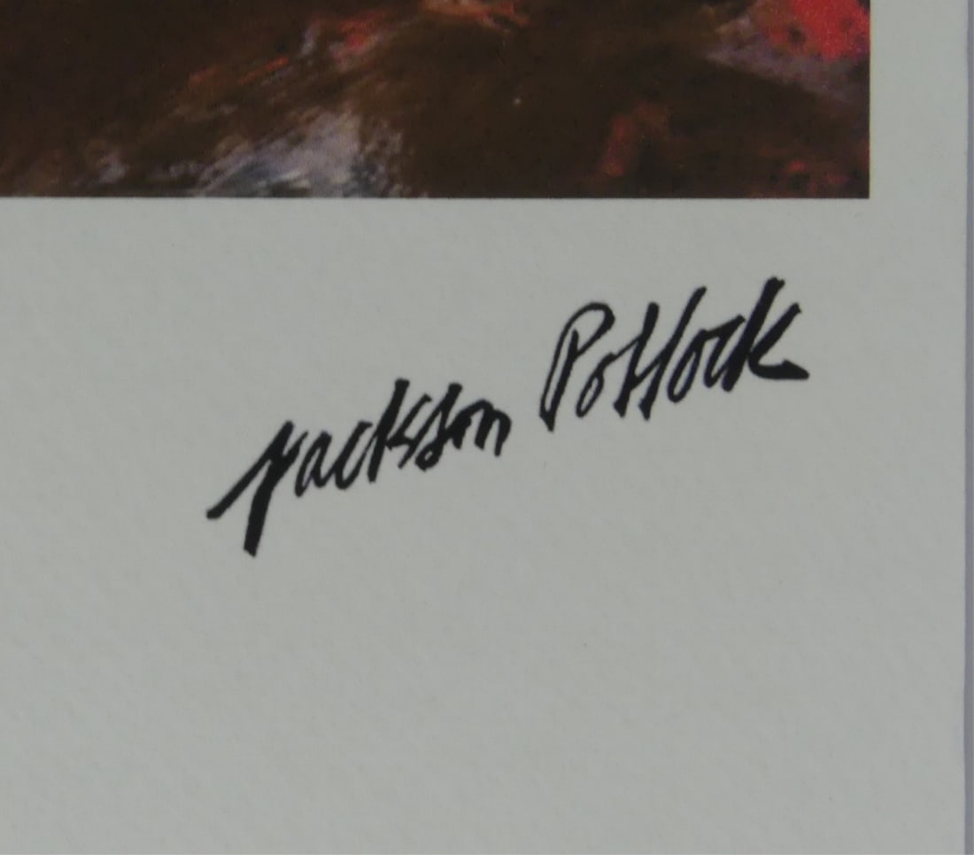 JACKSON POLLOCK 'THE FLAME' LITHOGRAPH - 5