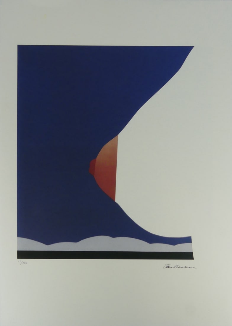 TOM WESSELMANN 'SEASCAPE' LITHOGRAPH: Tom Wesselmann 'Seascape' lithograph. Signed in the plate lower right. Numbered in pencil 75/450 and holds blindstamp lower left. Sheet measures 27 5/8" x 19 5/8".