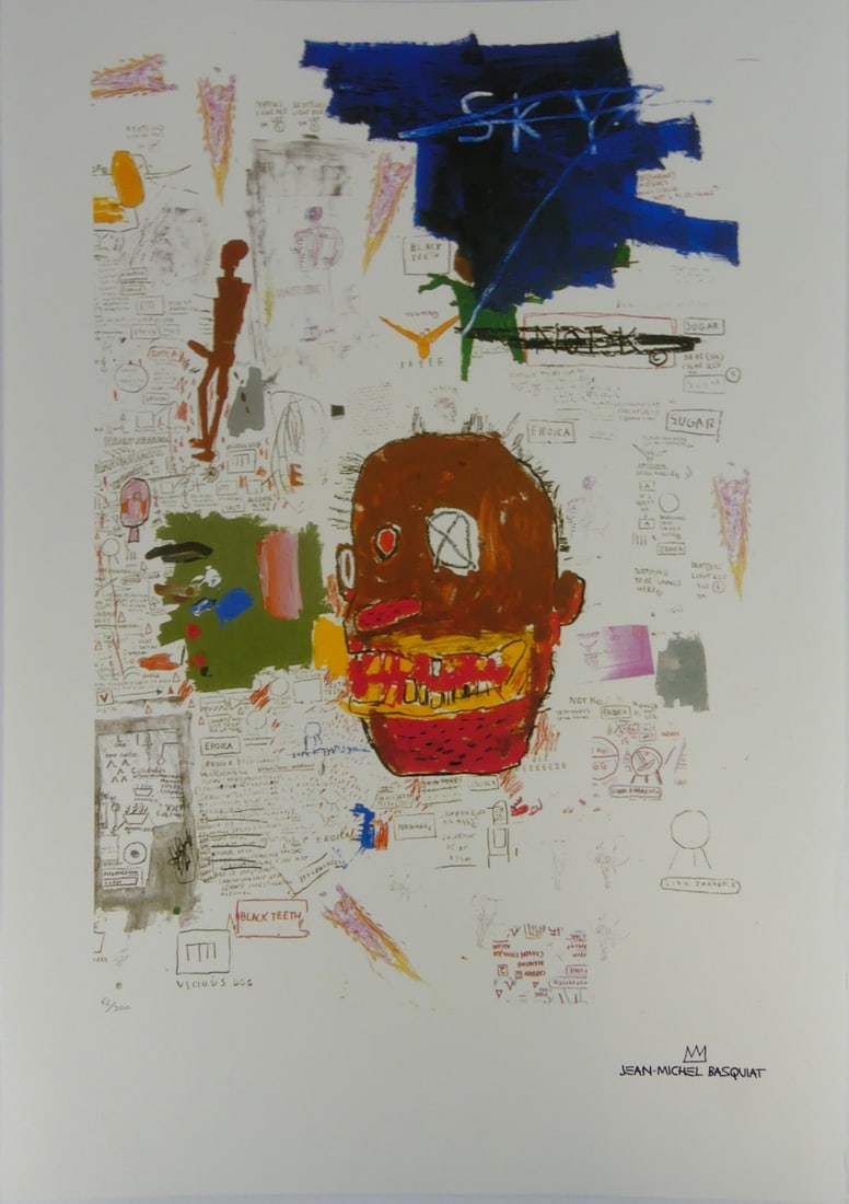 JEAN-MICHEL BASQUIAT 'SKY' LITHOGRAPH (1 of 8)