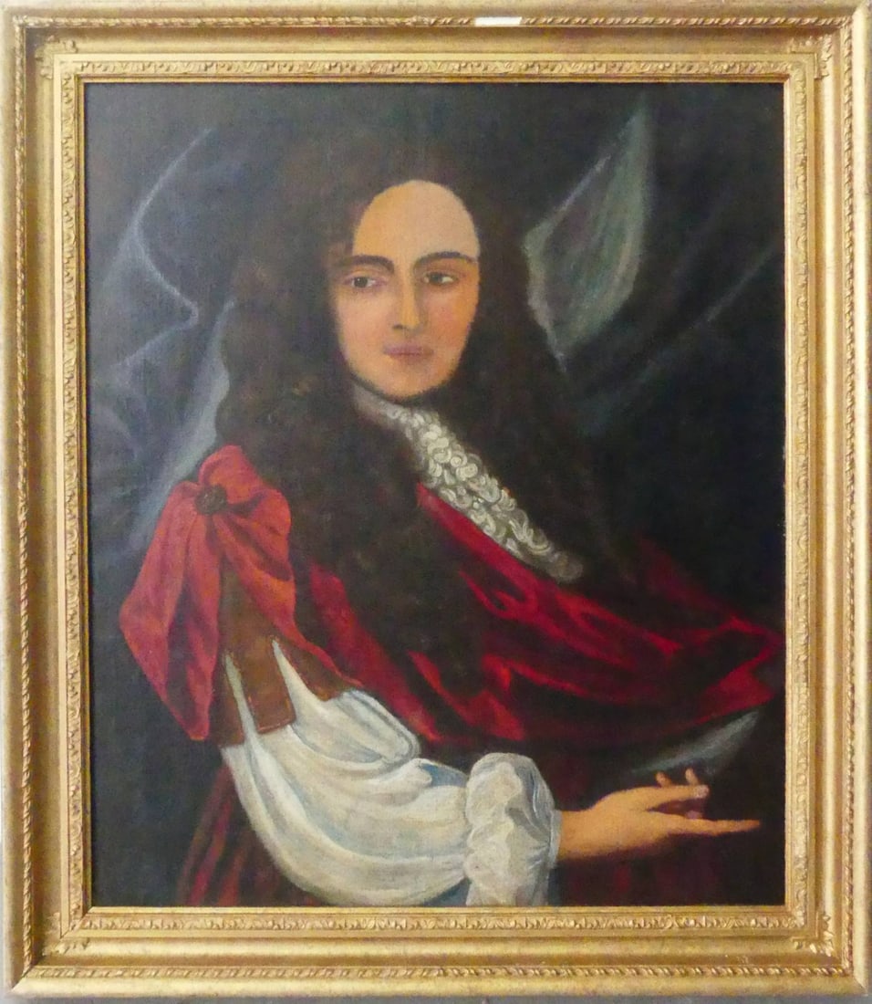 PORTRAIT OIL ON PANEL AFTER SIR GODFREY KNELLER (1 of 5)