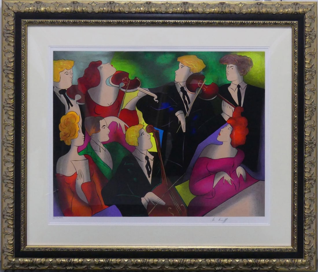 LINDA LE KINFF 'CONCERT A VIENNA' SERIGRAPH (1 of 6)