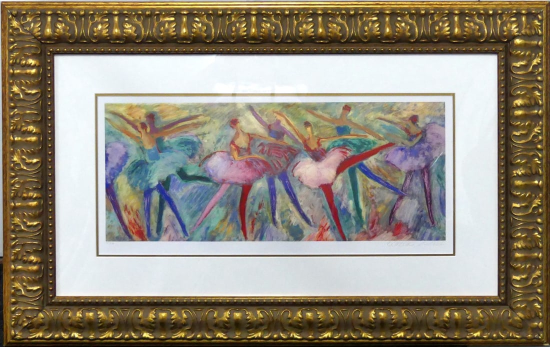 BARBARA A WOOD 'THE ENSEMBLE' SERIOLITHOGRAPH (1 of 8)