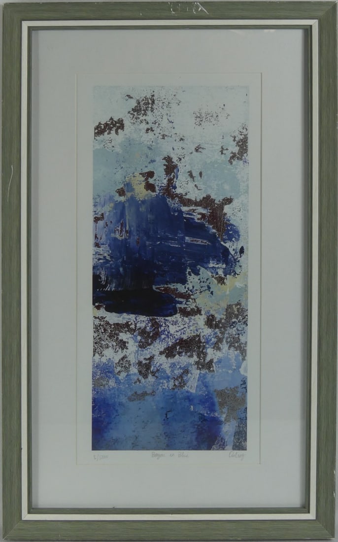 'BAYOU IN BLUE' METALLIC LITHOGRAPH SIGNED (1 of 7)