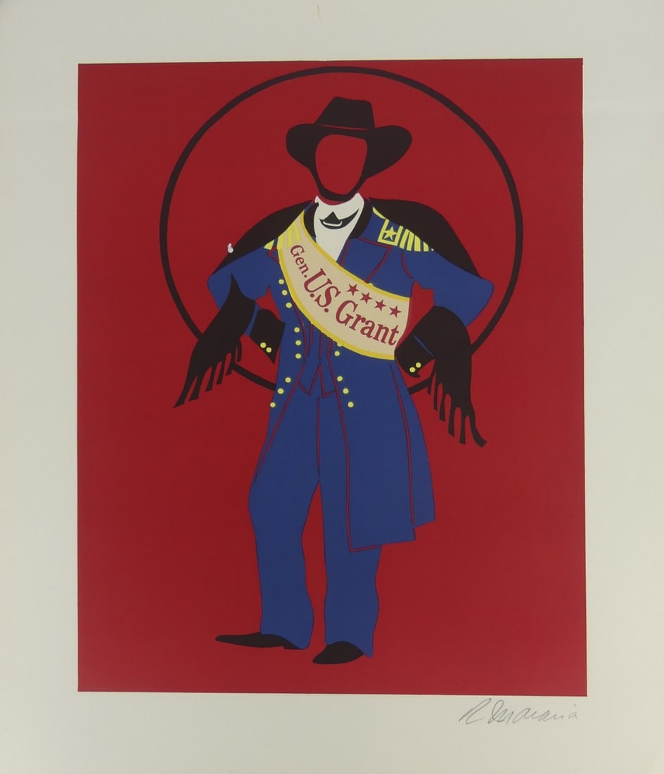 ROBERT INDIANA GENERAL ULYSSES S GRANT LITHOGRAPH: Robert Indiana (American, 1928-2018) lithograph titled 'General Ulysses S. Grant' from The Mother of Us All Series. Measures 23 1/2" x 19 1/2".