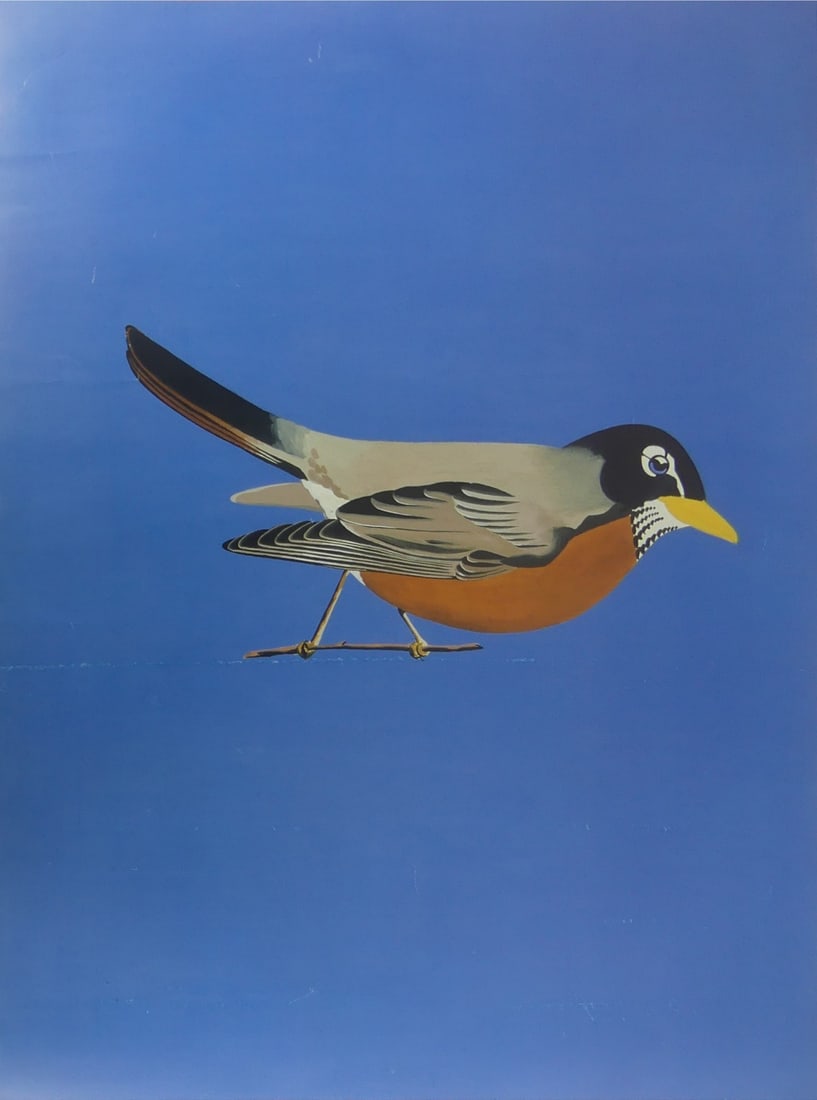 ED RUSCHA 'ROBIN' SIGNED OFFSET LITHOGRAPH - 2