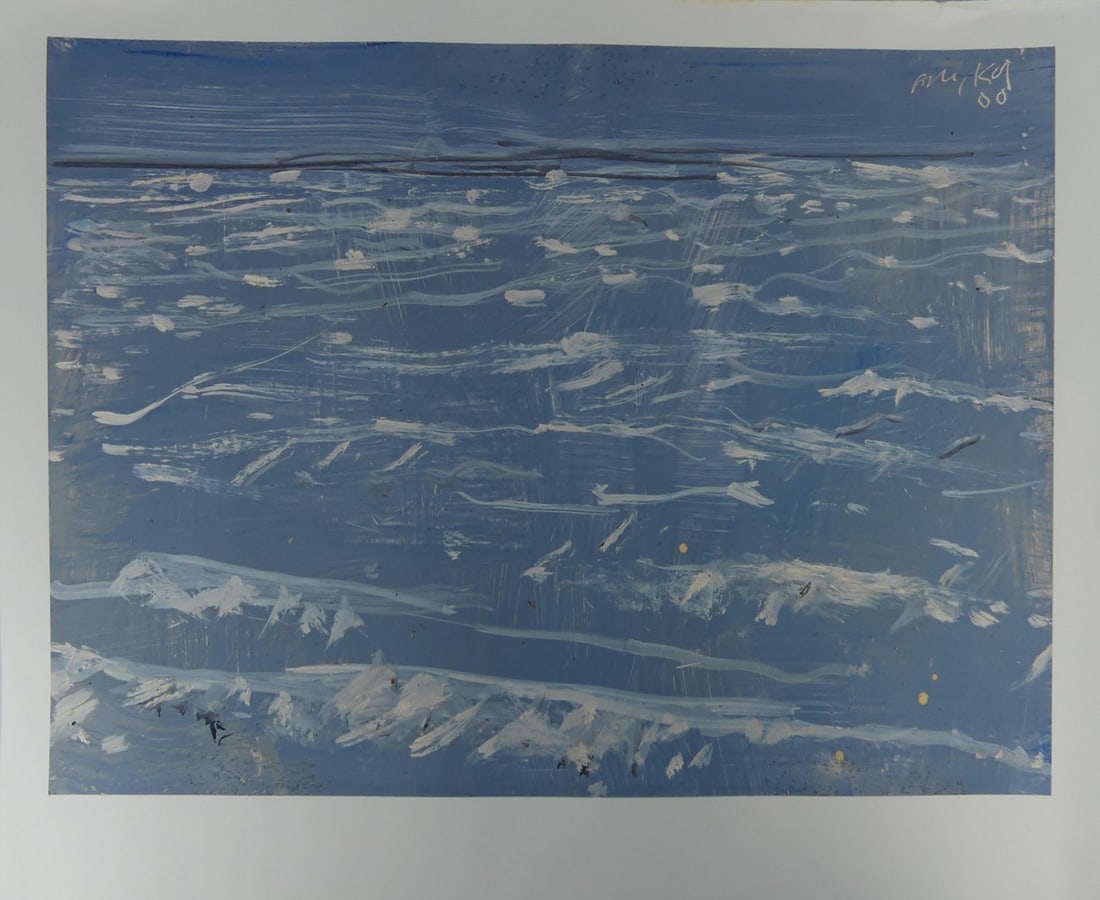 ALEX KATZ 'GREY MARINE' OFFSET LITHOGRAPH: Alex Katz 'Grey Marine' offset lithograph. Signed and dated in the plate upper right. Sheet measures 31 1/2" x 26 1/2".