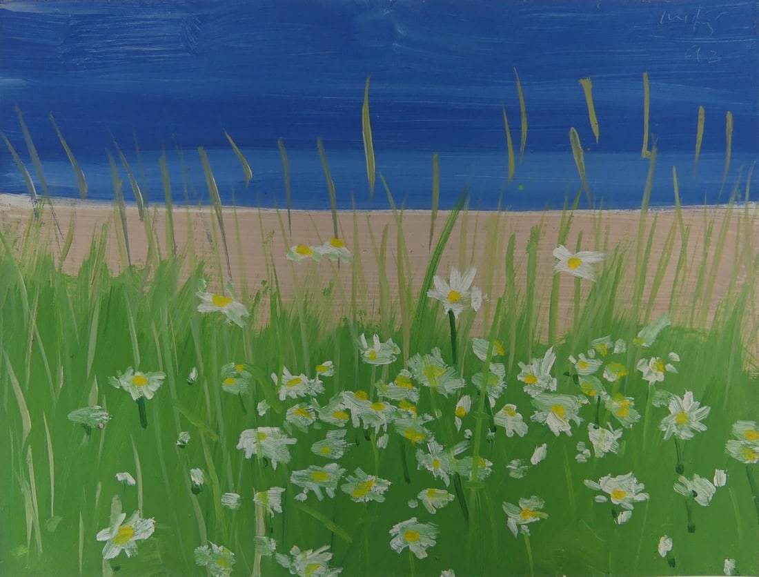 ALEX KATZ 'OCEAN VIEW' OFFSET LITHOGRAPH: Alex Katz 'Ocean View' offset lithograph. Signed and dated in the plate upper right. Sheet measures 31" x 26 1/4".