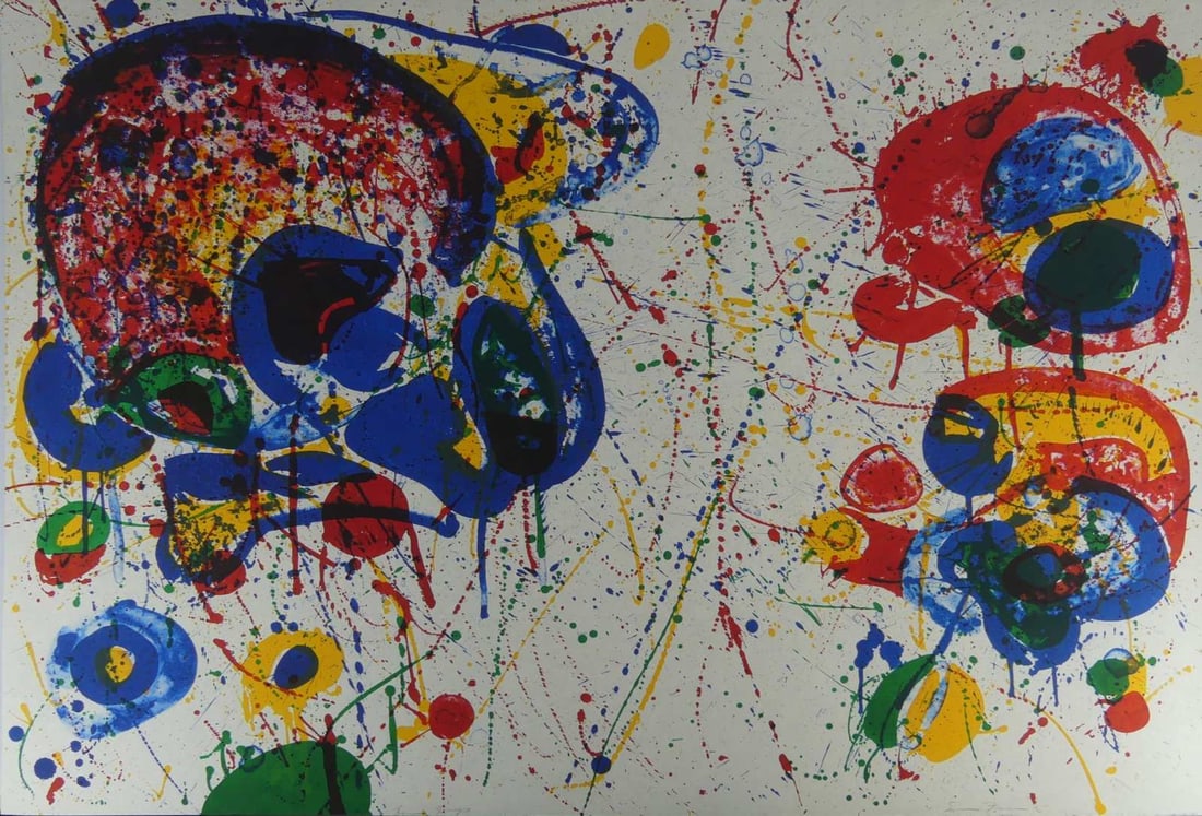 SAM FRANCIS 'UNTITLED' PRINT IN COLORS (1 of 7)