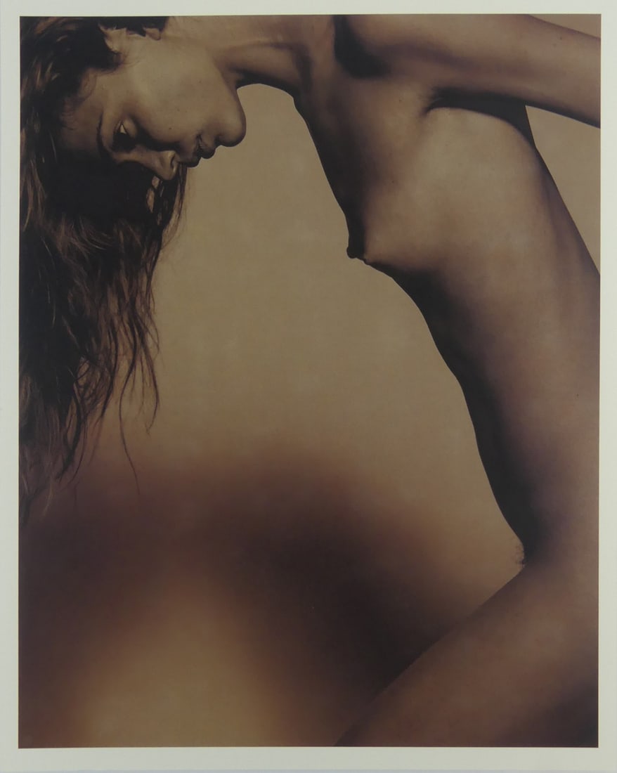 KARL LAGERFELD 'JODIE KIDD' PHOTO-LITHO: Karl Lagerfeld (German, 1933-2019) 'Jodie Kidd' photo-litho. Marked to verso. Sheet measures 14" x 11 3/8".