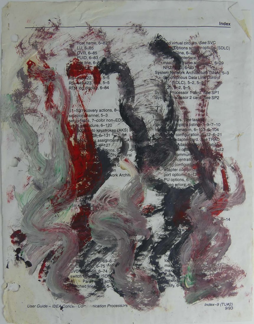 PURVIS YOUNG 'HORSES' PAINTING ON PAPER w COA (1 of 7)