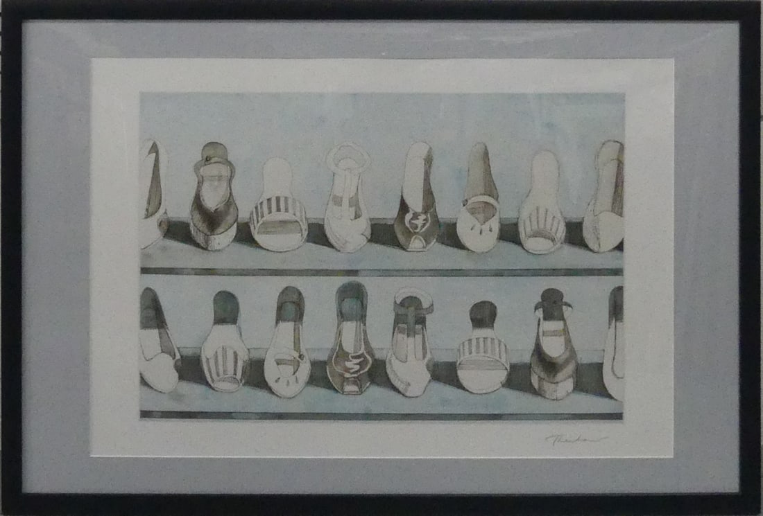 WAYNE THIEBBAUD 'SHOE ROWS, FROM RECENT ETCHINGS' (1 of 5)