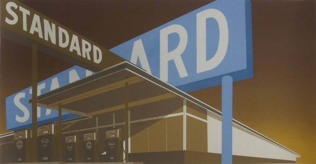 ED RUSCHA DOUBLE STANDARD OFFSET LITHOGRAPH - 2