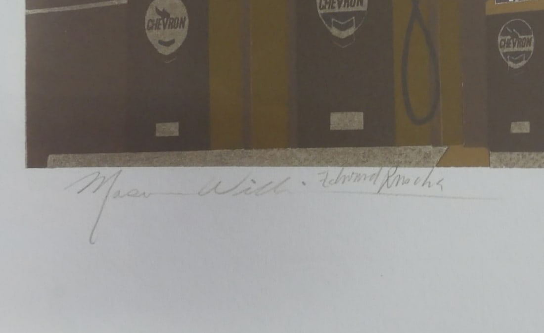 ED RUSCHA DOUBLE STANDARD OFFSET LITHOGRAPH - 4