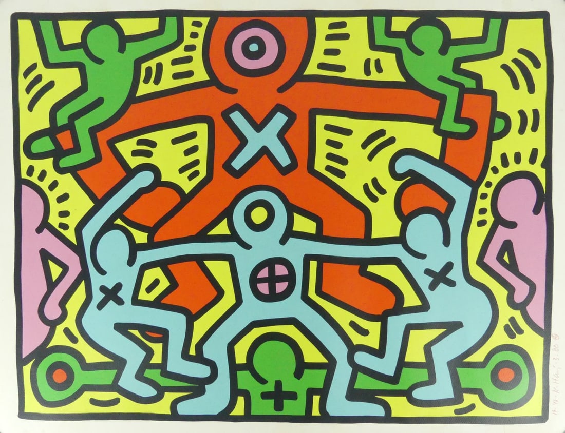 KEITH HARING 'UNTITLED' SCREENPRINT (1 of 8)