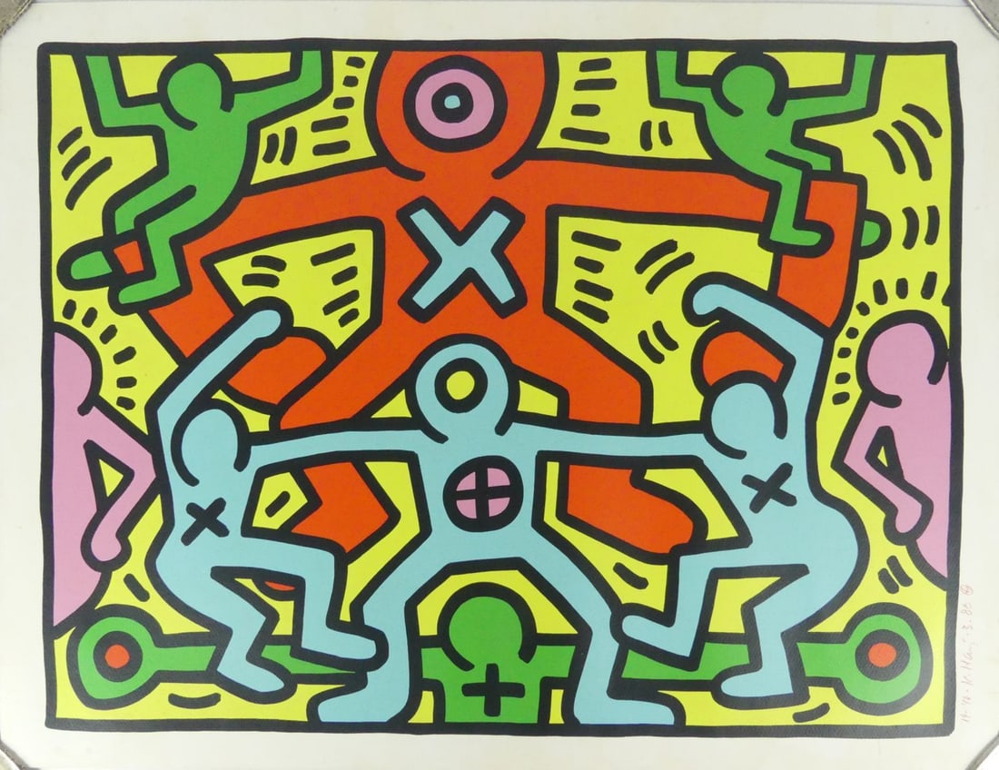 KEITH HARING 'UNTITLED' SCREENPRINT - 2