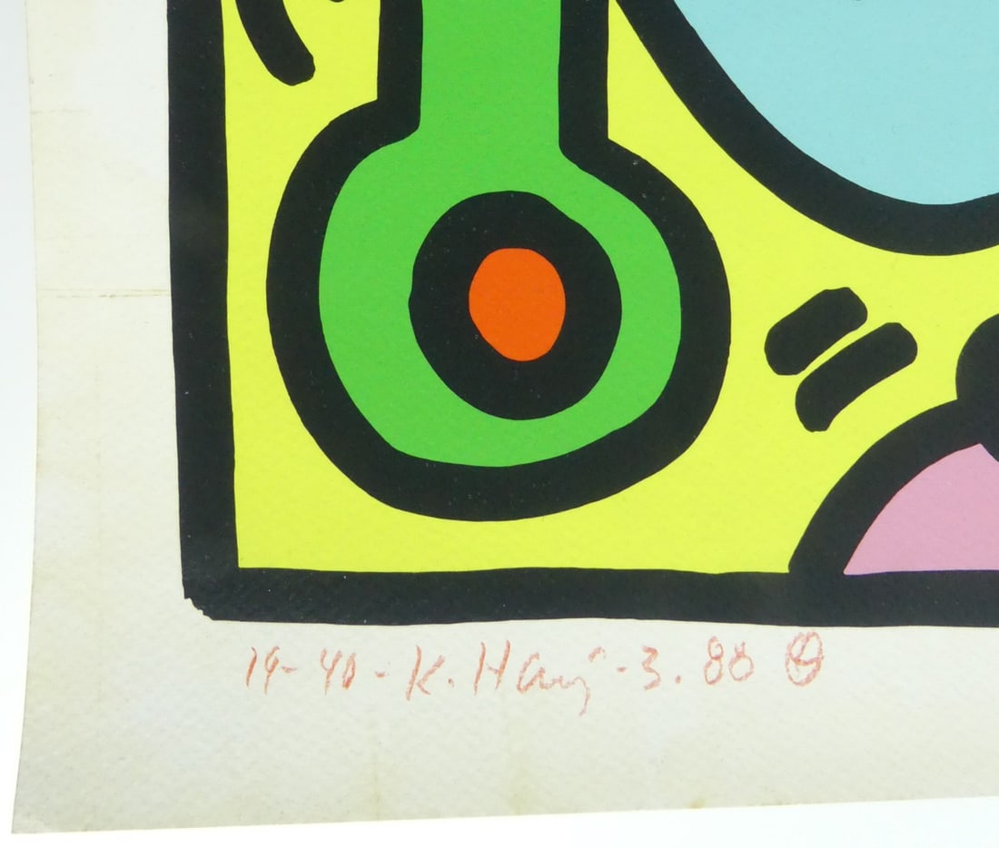 KEITH HARING 'UNTITLED' SCREENPRINT - 4
