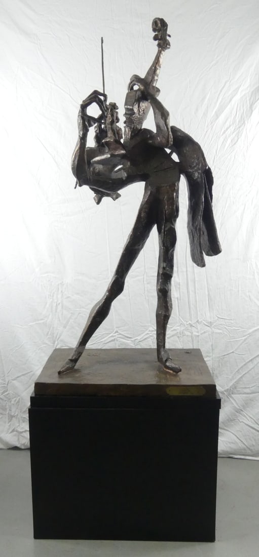 NATHANIEL KAZ 'PAGANINI' BRONZE SCULPTURE (1 of 10)