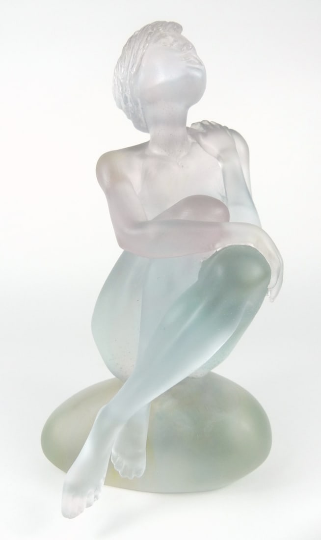 DAUM 'APHRODITE' PATE DE VERRE GLASS SCULPTURE (1 of 10)