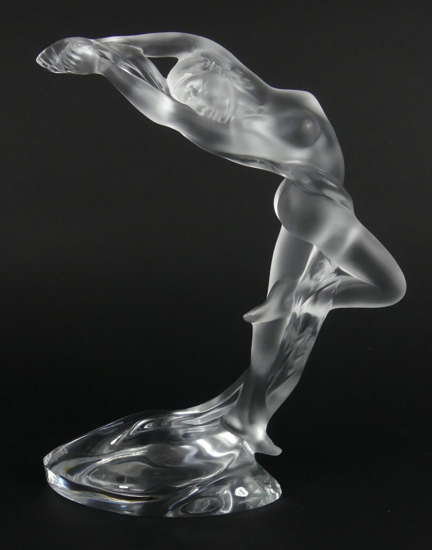 LALIQUE 'ACROBAT ARMS UP' CRYSTAL SCULPTURE (1 of 10)
