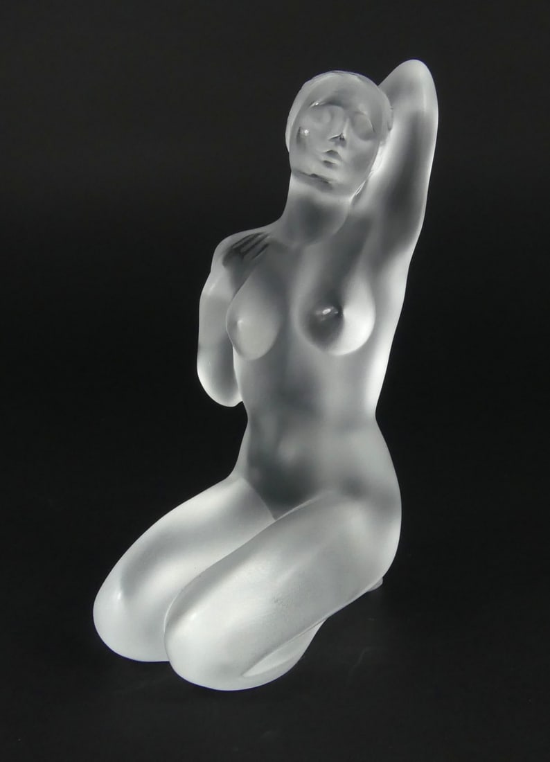 LALIQUE 'APHRODITE' FROSTED CRYSTAL SCULPTURE (1 of 10)