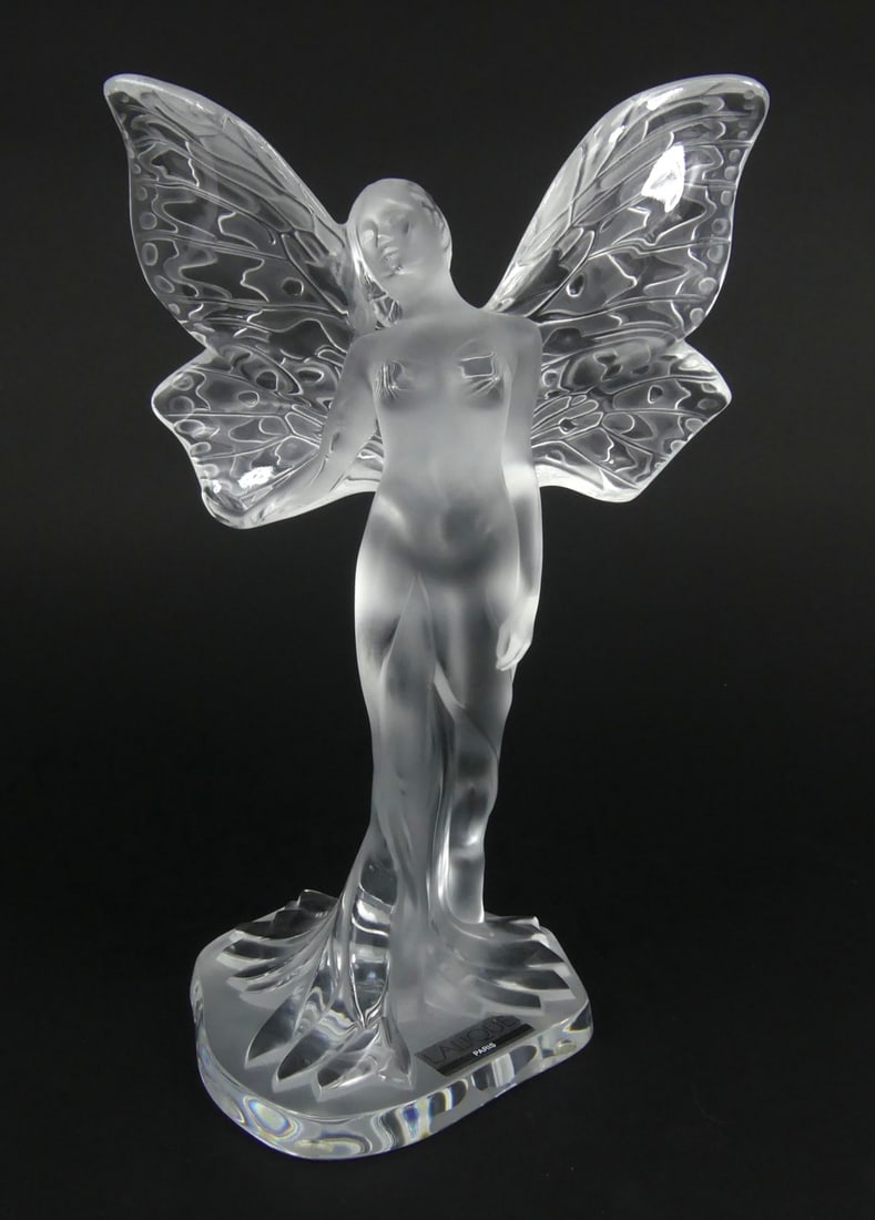 LALIQUE 'CHRYSALIDE' CRYSTAL FAIRY SCULPTURE (1 of 10)